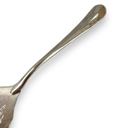Silver ornate rectangle shape pie / flat spatula serving utensil