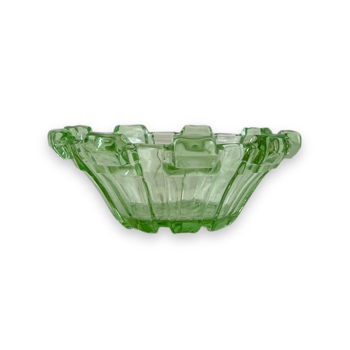 Green Glass trinket Bowl