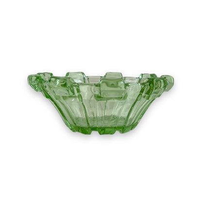 Green Glass trinket Bowl