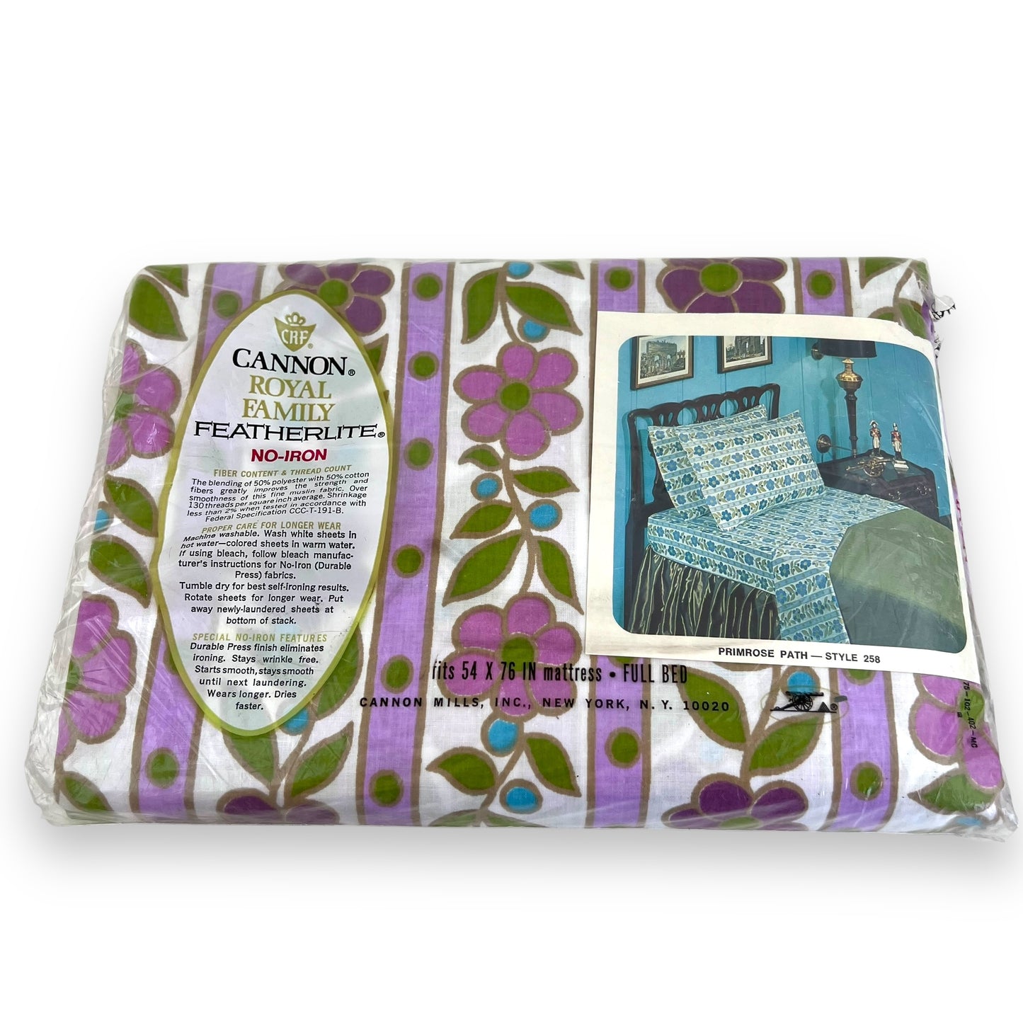 Featherlite purple flower sheet