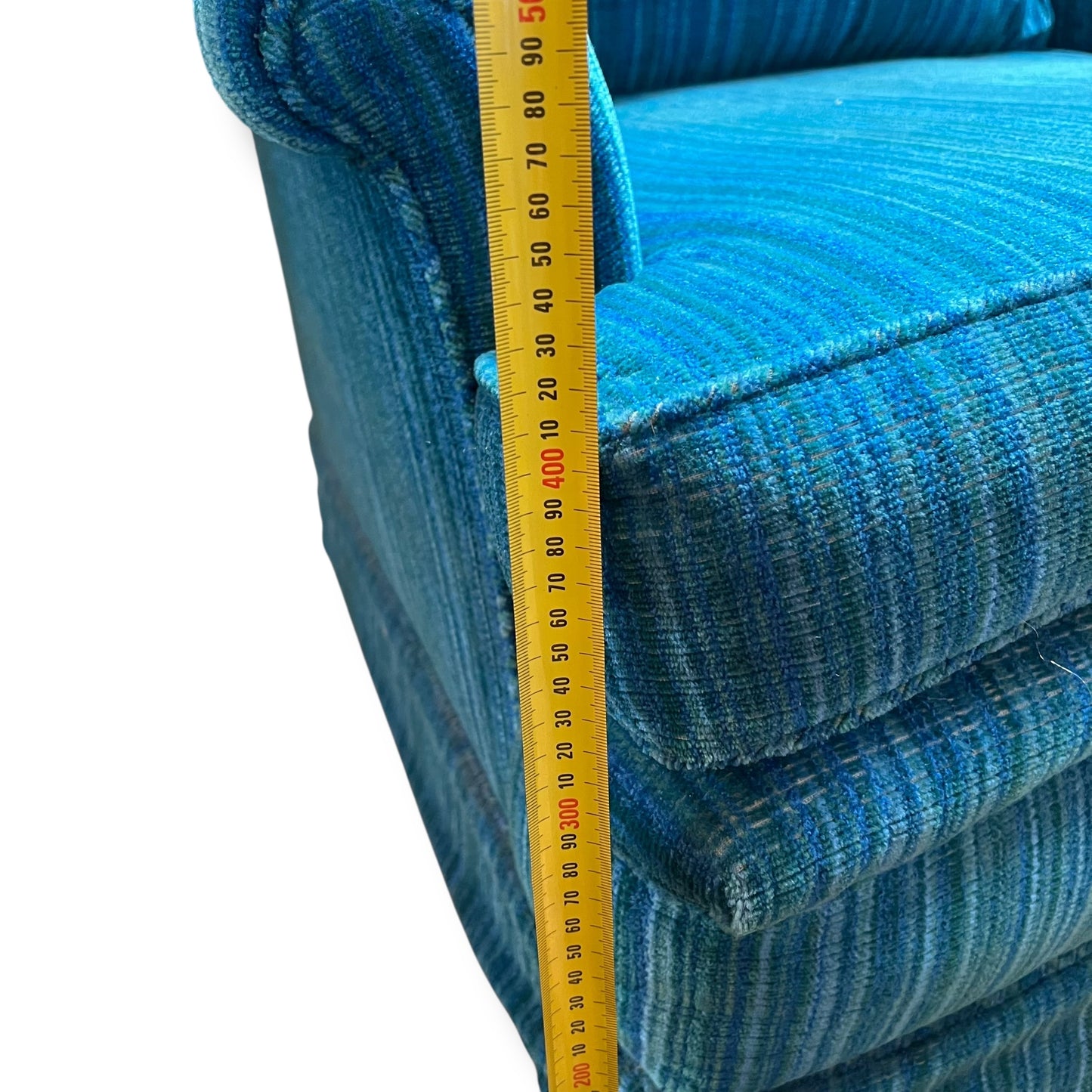 Blue Striped Armchair