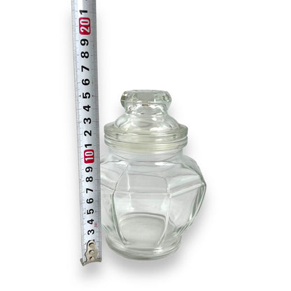 Clear Glass Jar with suction lid