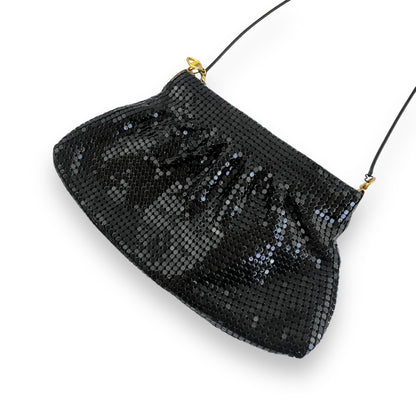 Vintage black mesh purse