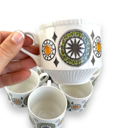 Kathie Winkle Broadhurst Teacup Set of 6