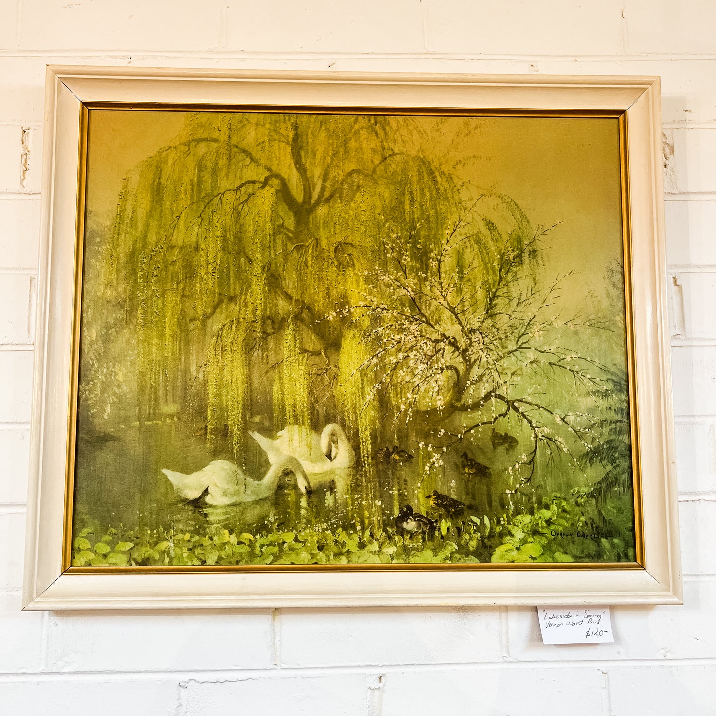 Vernon Ward – Lakeside in Spring (Framed Print)