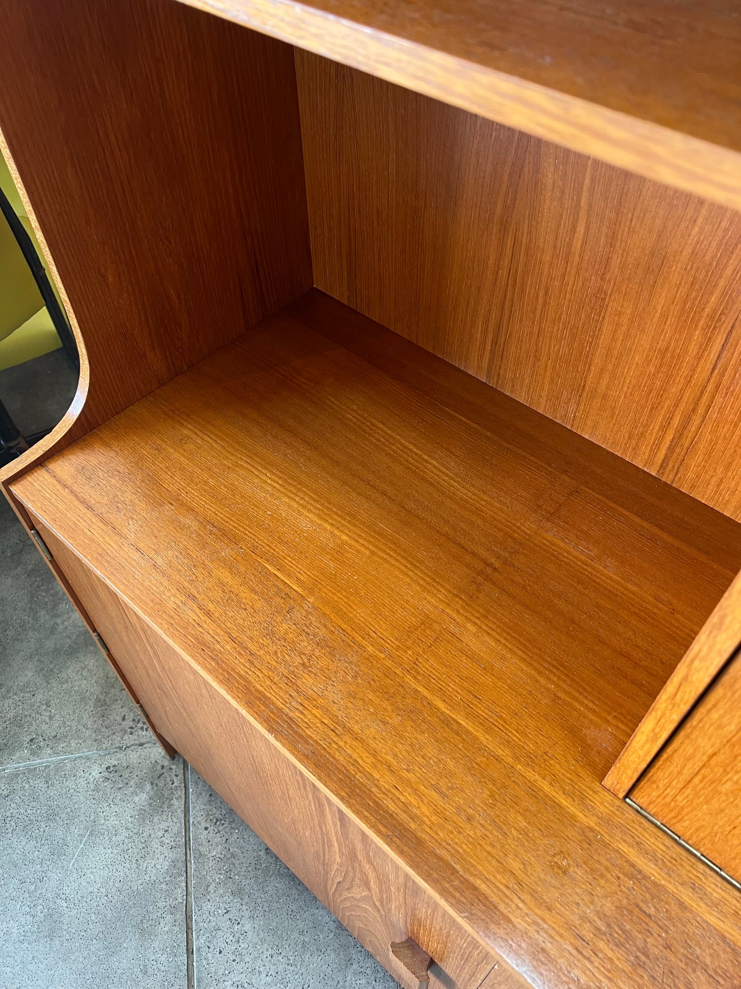 Display Cabinet with pull down Bar section