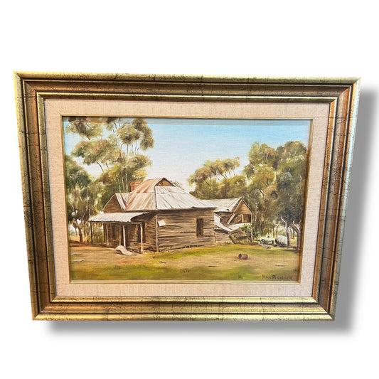 Mon Pendreigh “McMurray’s Old House” – Original Australian Outback Oil Painting