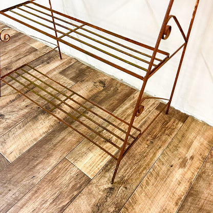 Vintage rusty plant stand