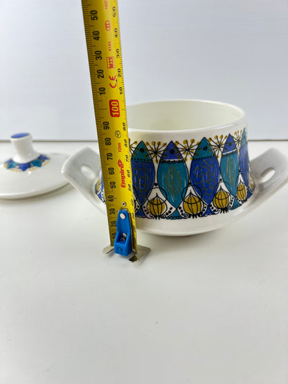 Figgjo Flint Norway ‘Clupea’ Lidded Serving Bowl – Turi Gramstad Oliver