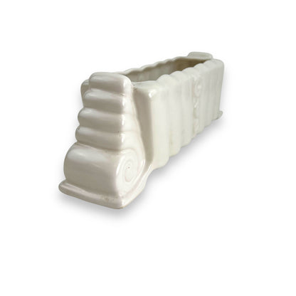 Diana Pottery Trough Vase white