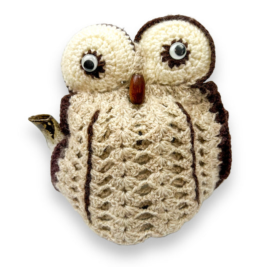 Crochet Owl Teapot Cozie Cover