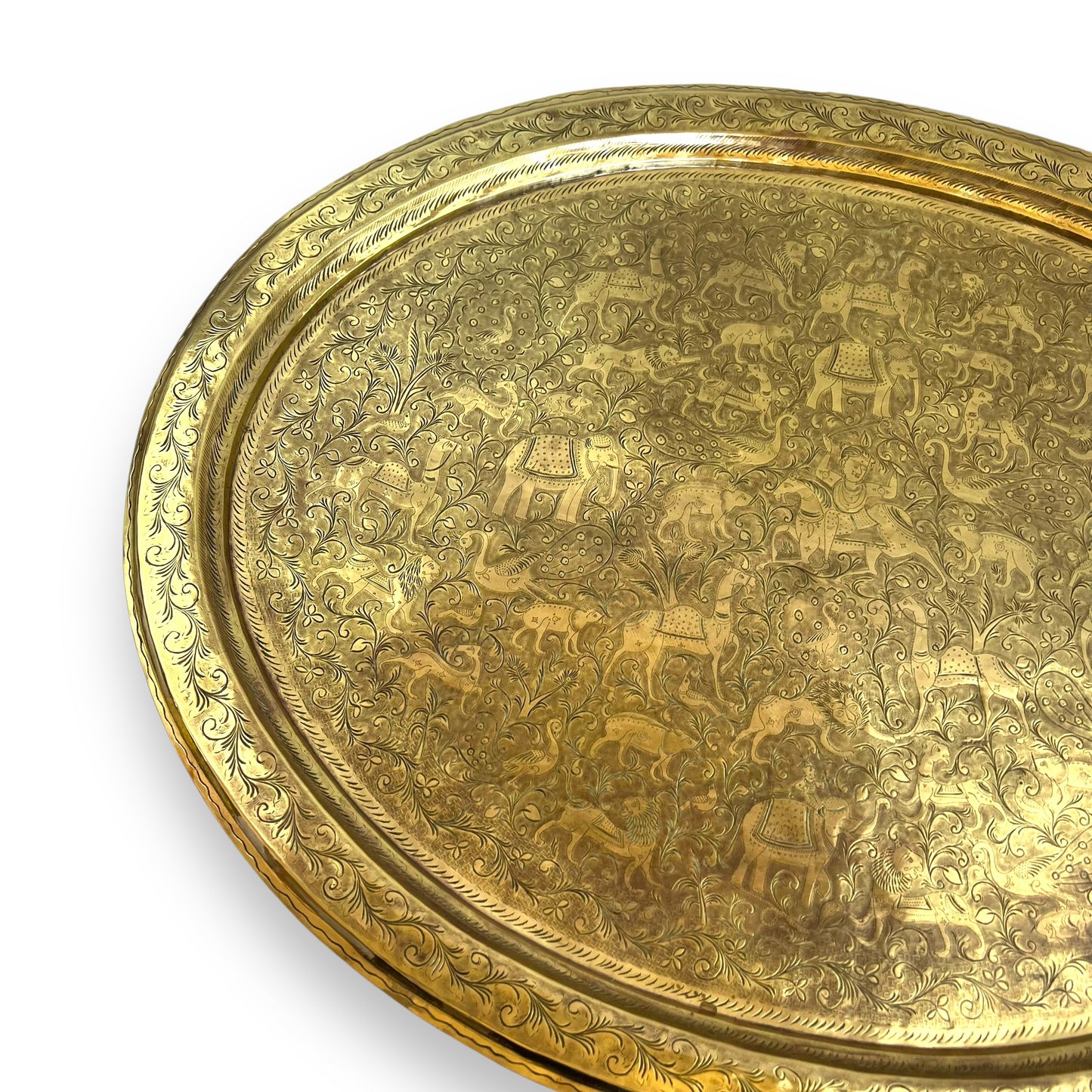 XL Brass Serving platter tray