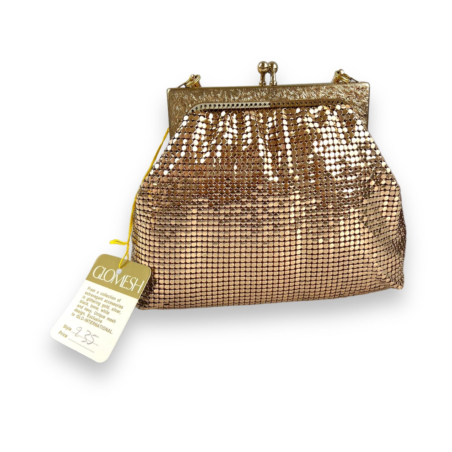 Glomesh Gold Mesh Bag in Original Box - New Unused