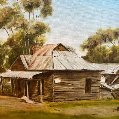Mon Pendreigh “McMurray’s Old House” – Original Australian Outback Oil Painting