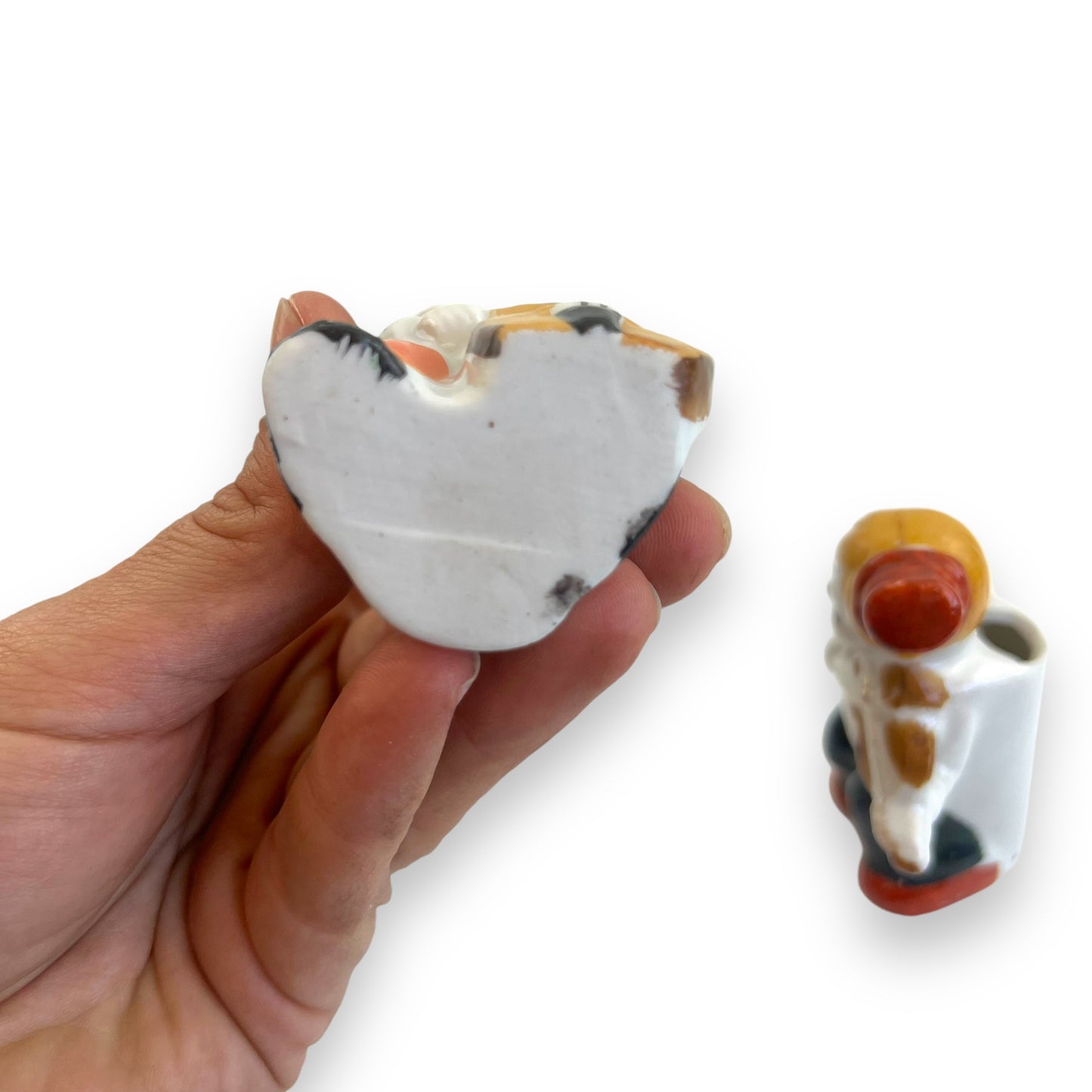 Musician Figurines Toothpick Holders - Violin & Bass Player Set - Made in Japan