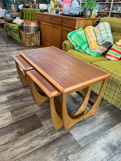 Kalmar Teak Nest of Three Coffee Tables