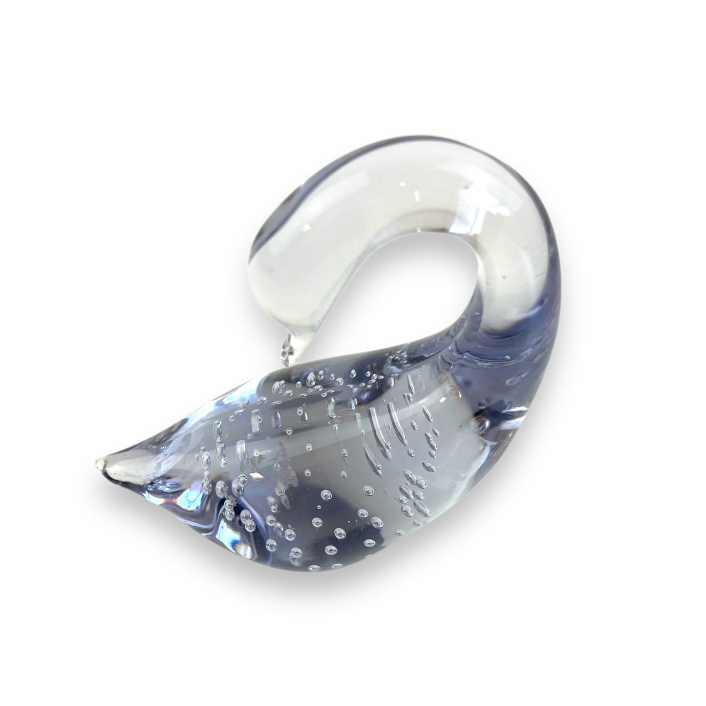 Art Glass Swan Paperweight