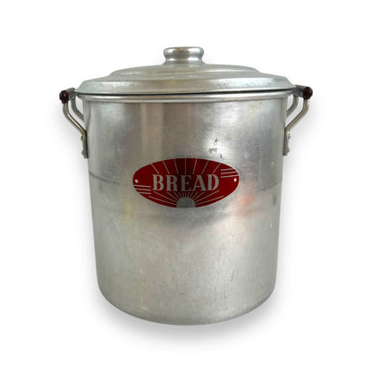 Large Metal Bread Bin with Lid and Handles
