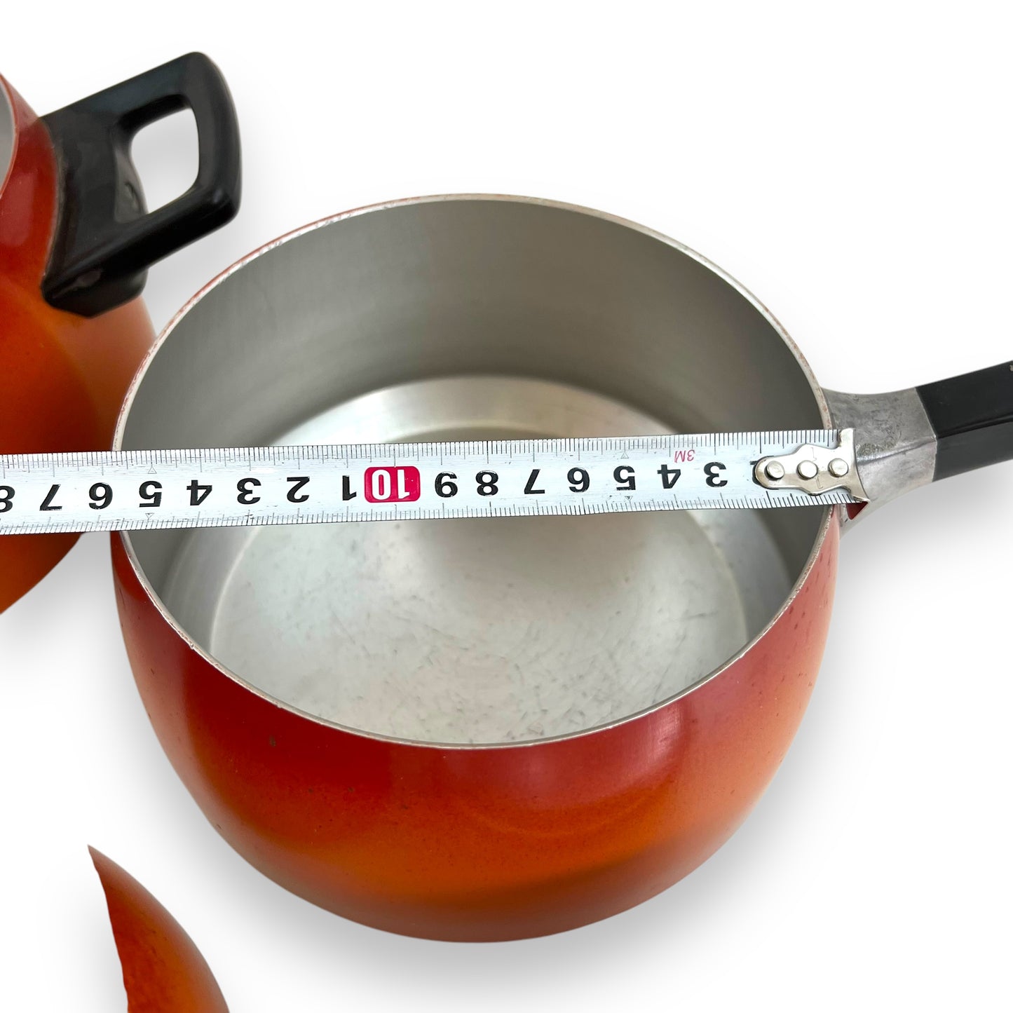 Orange Enamel Steel Cookware Set - 4 Pieces