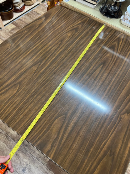 Brown Laminate Drop-Leaf Dining Table