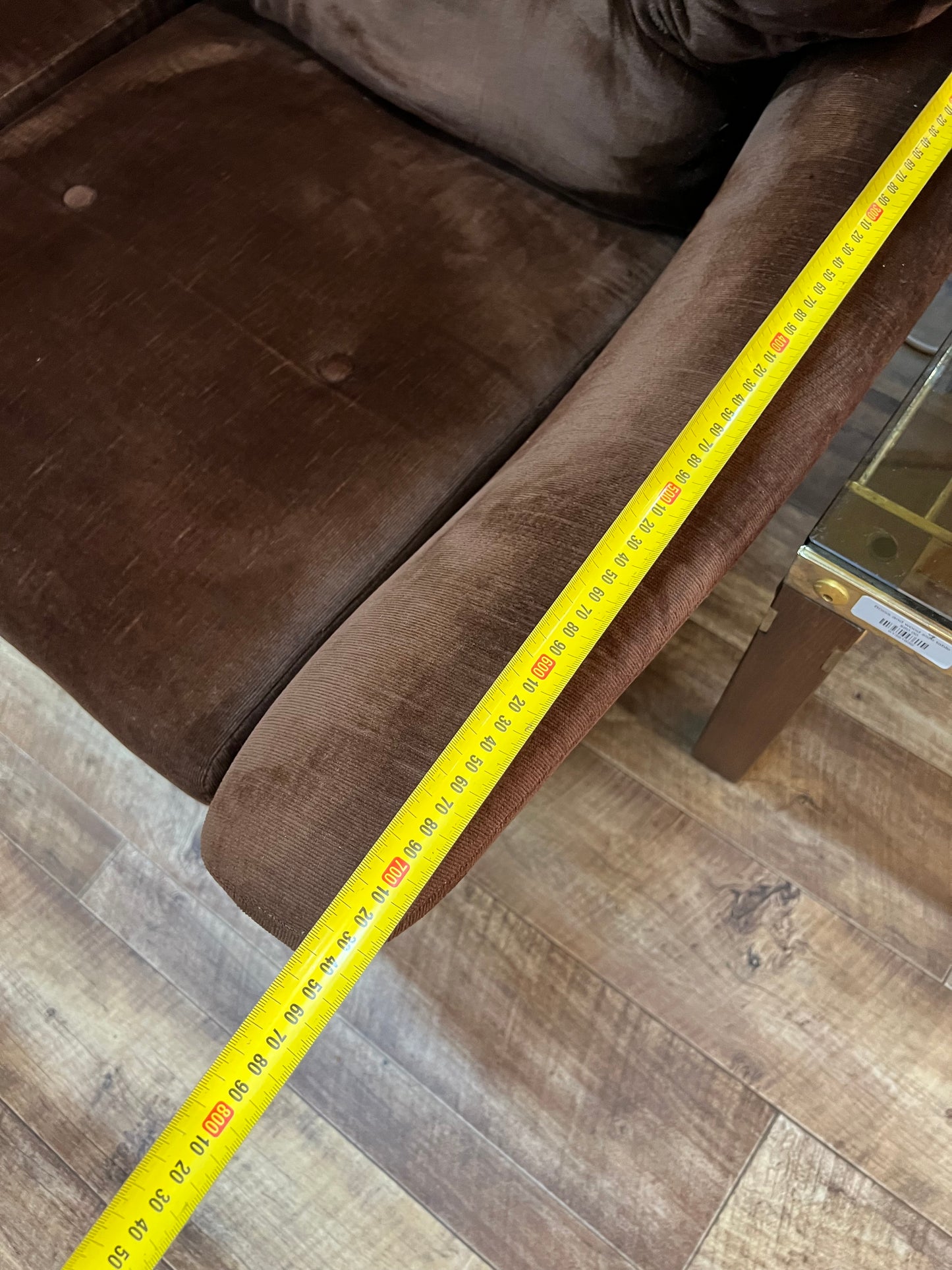 Fler Vintage Brown Velvet 2 Seater Lounge – Made in Australia