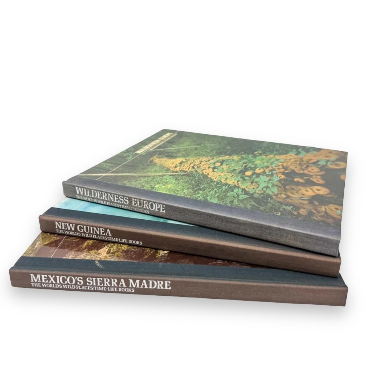 Worlds Wildest Places Book set of 3: Wilderness Europe, New Guinea, Mexicos Sierra Madre