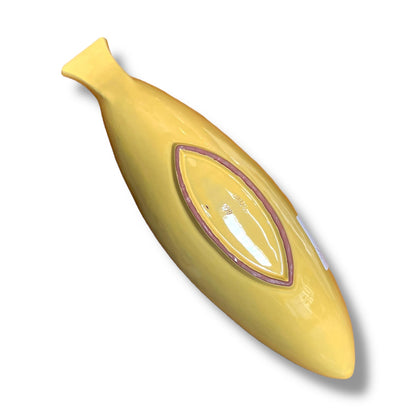 Gabriel Ceramic Yellow Fish Dish — Mid-Century Swedish Design