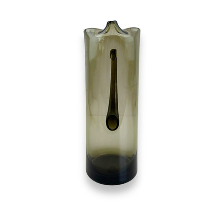 Black Smokey Glass Jug