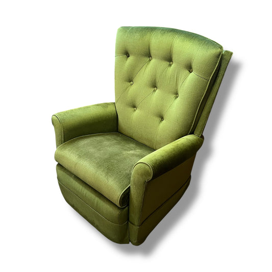 Green Jason Reclining Lounge Chair with footrest