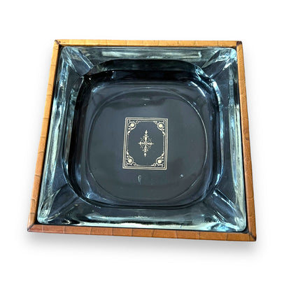 Rodex-Hickok Glass Ashtray in Leather Case – Made in Australia
