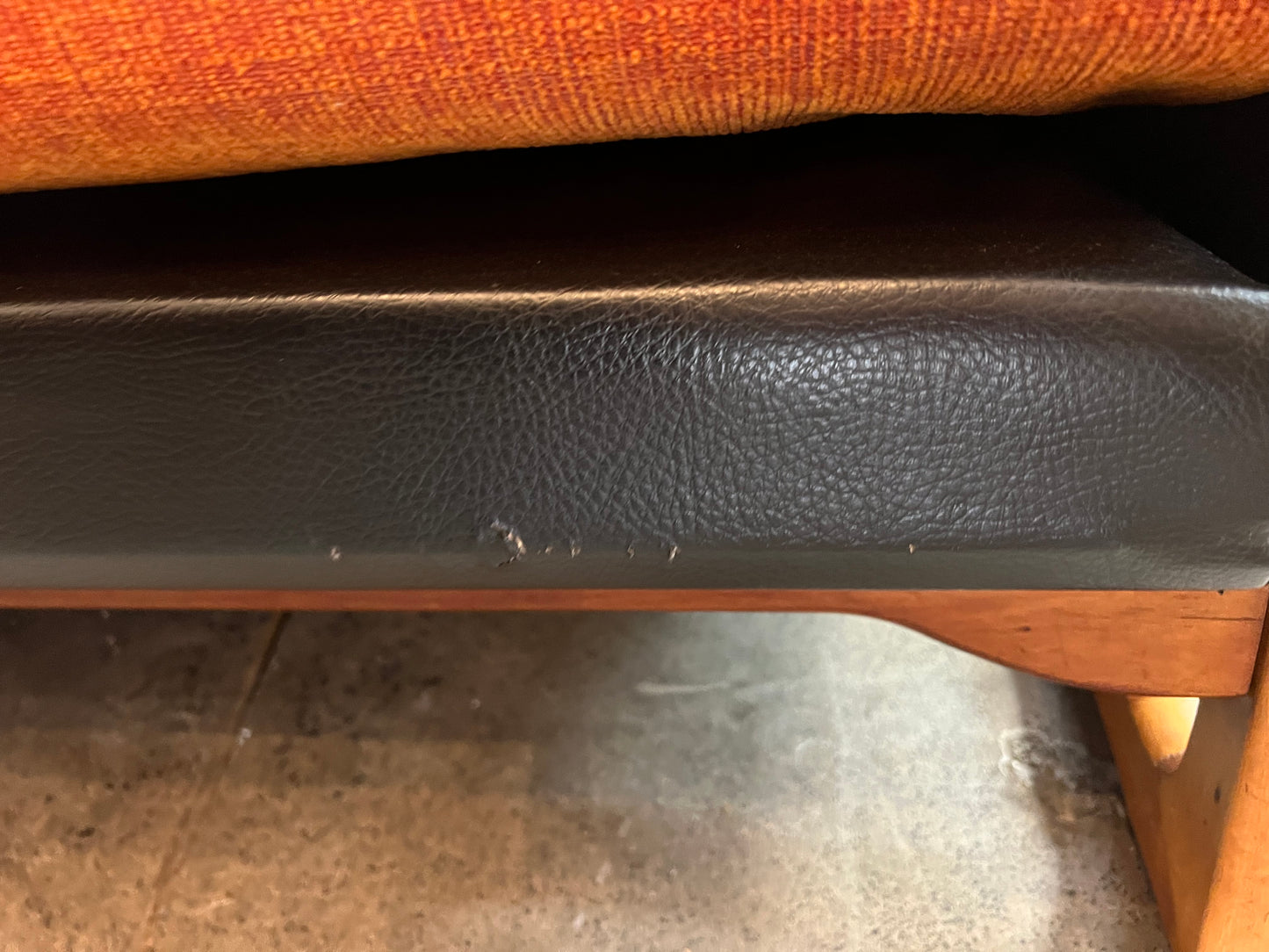 Danish Deluxe Trina 3 Seater Lounge Orange and Black