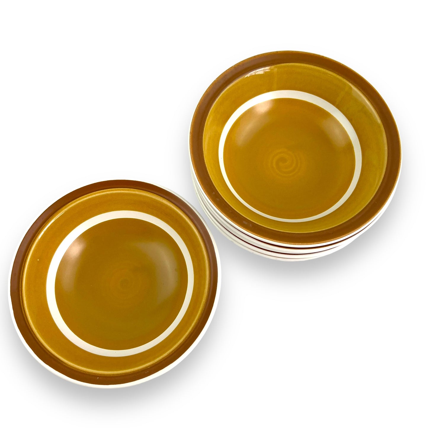 Casual Ceram “Majestic” pattern stoneware bowl set of 6
