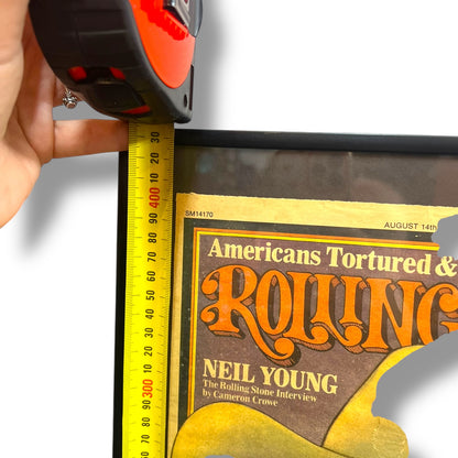 Framed 1975 Rolling Stone Magazine Cover — Neil Young Issue No. 193