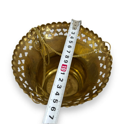 Brass Hanging Plant Pot