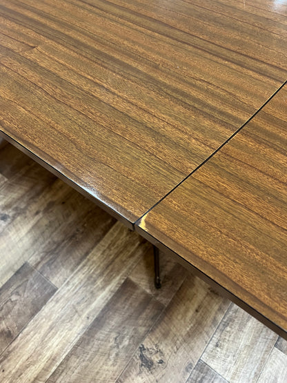 Brown laminate drop leaf Extendable dining table