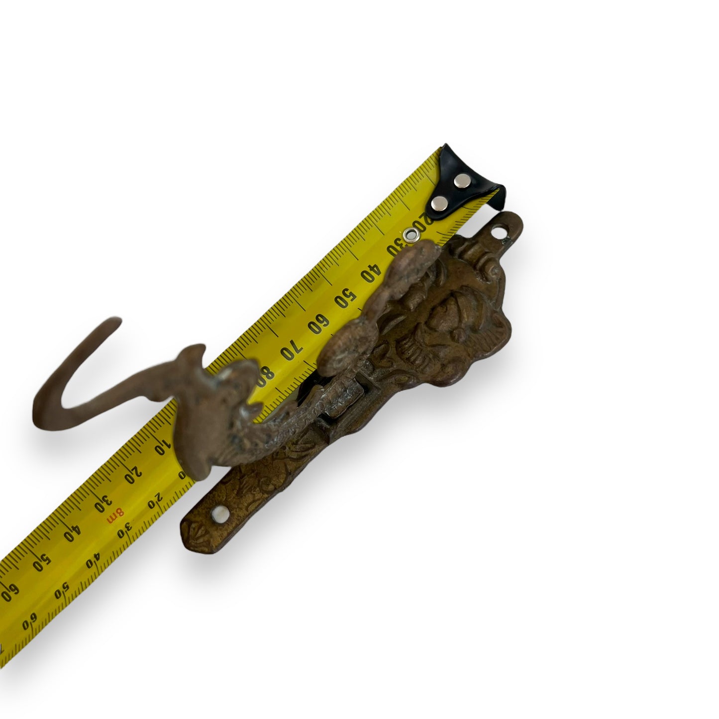 Brass wall hook for bell or keys
