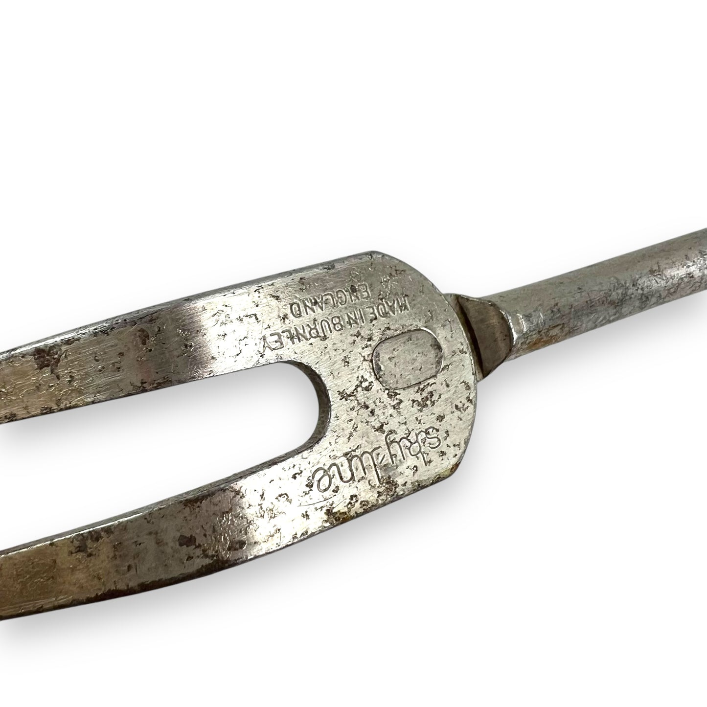 Green Handle Two Prong Fork Utensil