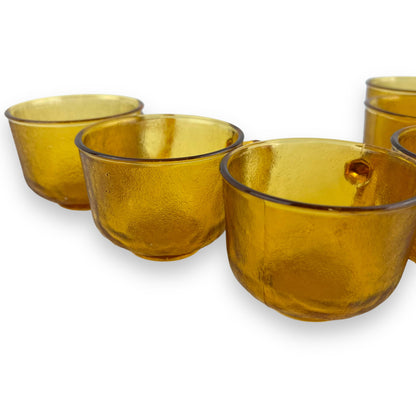 Arcoroc Sierra Amber glass cup set of 6