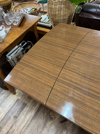 Brown laminate drop leaf Extendable dining table