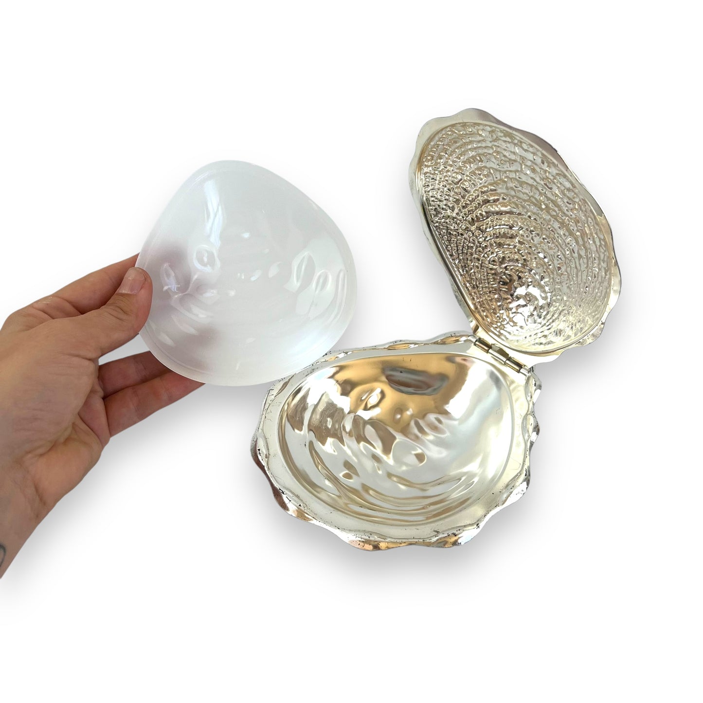 Seashell Trinket Box with Removable Dish