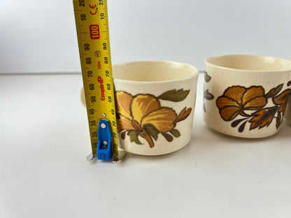 Royal Worcester Palissy Floral Mugs – Set of 4