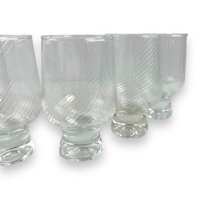 Crown Corning “Regis” Swirl 11.5cm tall Glass Set of 6