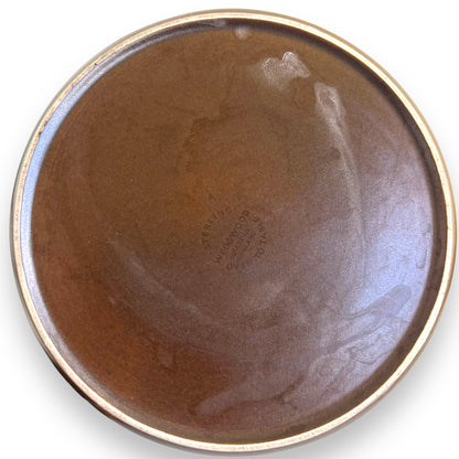Wedgwood Dark Brown Round Lidded Baking Dish Pot