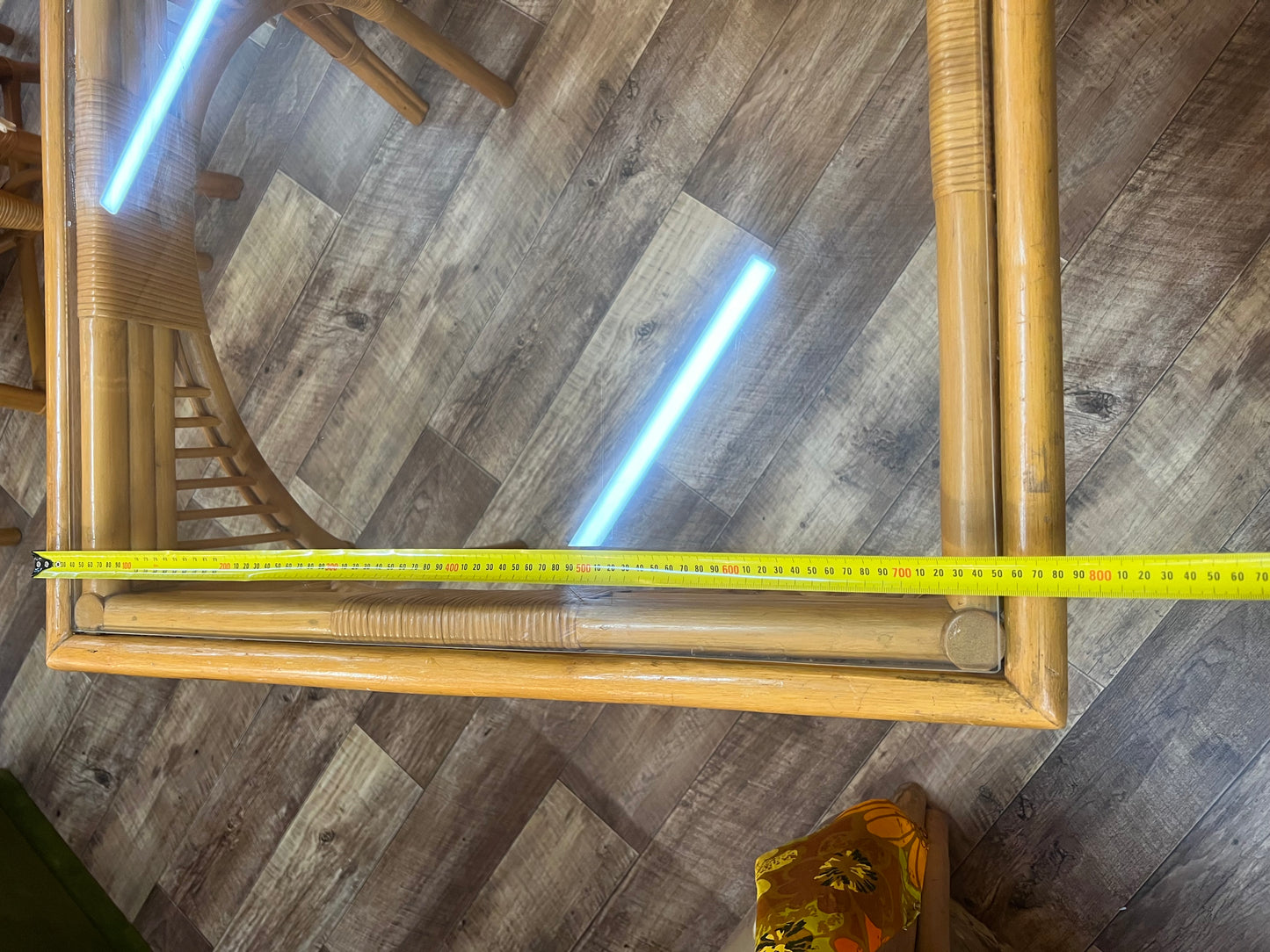 2. Square Cane Dining Table