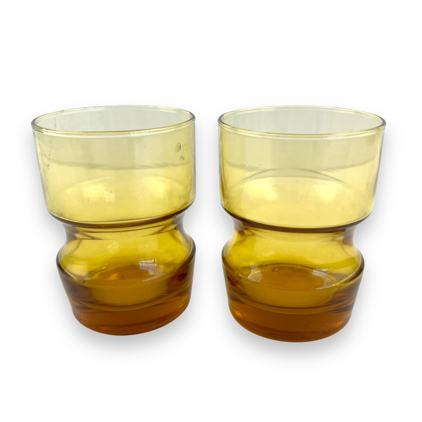 Kaaru Amber Glass Set of 2 - 9.5cm tall