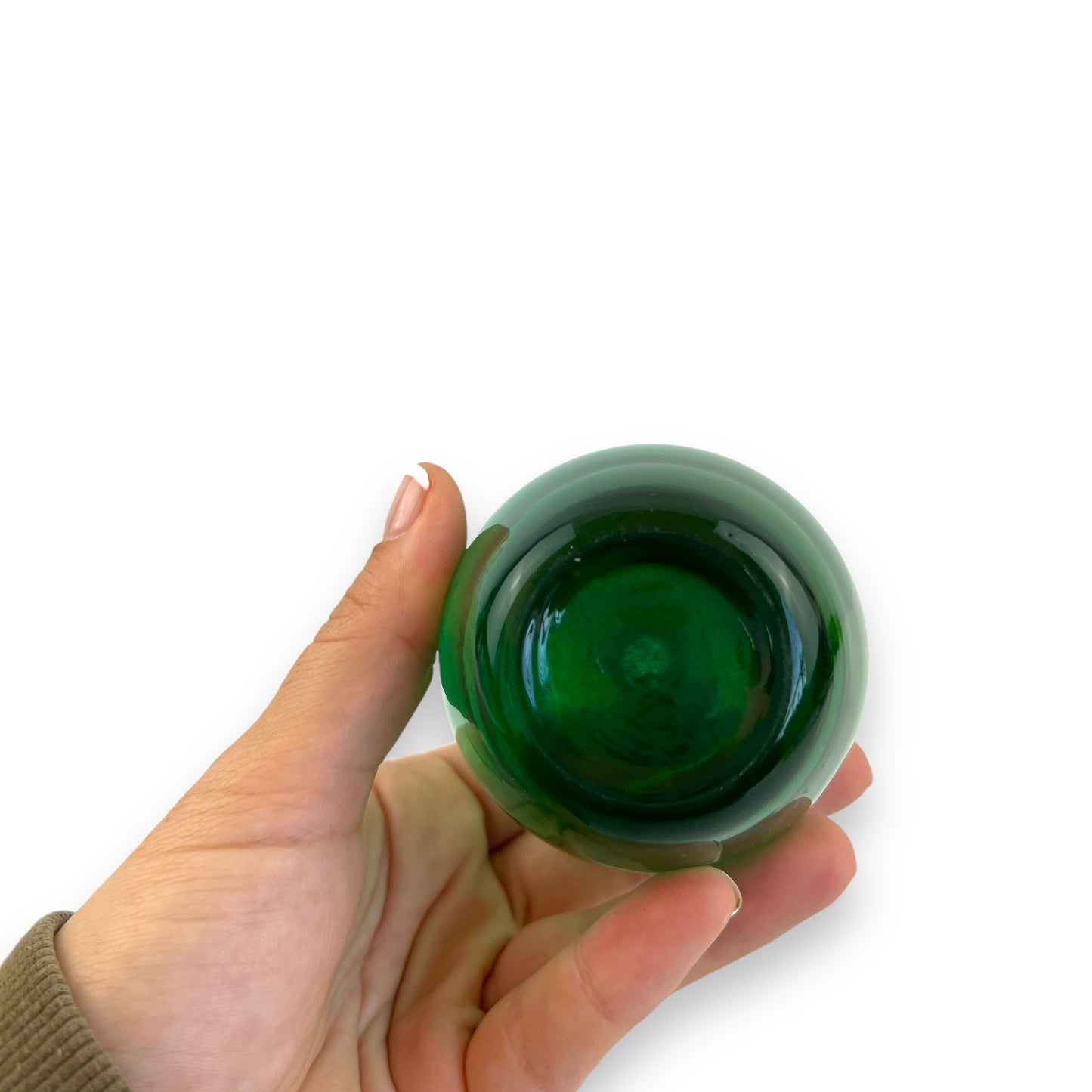 Green Glass Vase