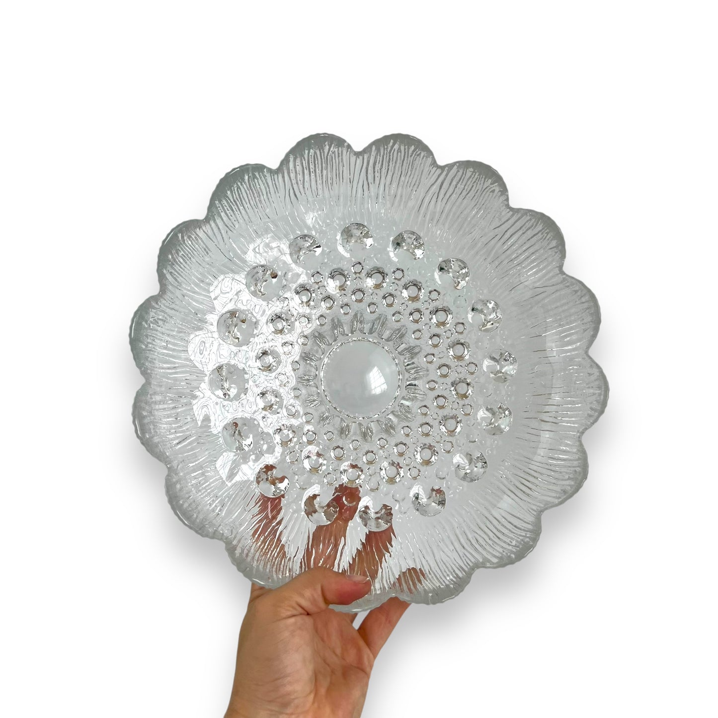 Vintage Muurla Glass Bowl – Scandinavian Fruit Bowl, Made in Finland