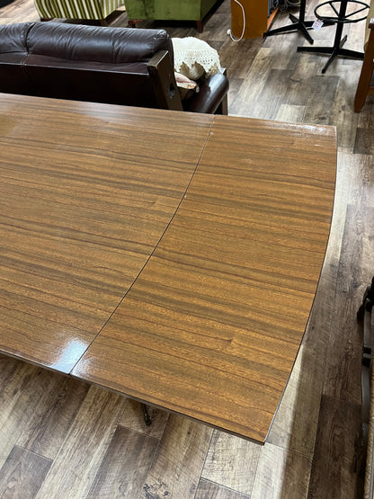 Brown laminate drop leaf Extendable dining table