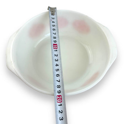 Pyrex-Style Bowl with Orange Pattern