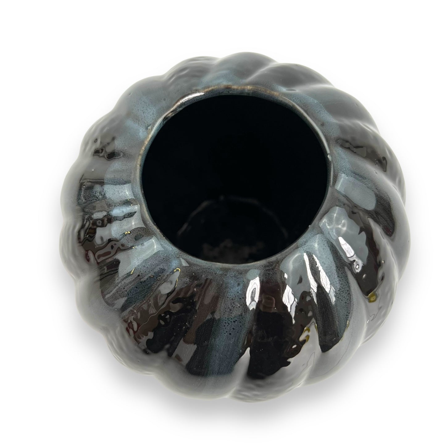 Black Ceramic Sphere shape Vase
